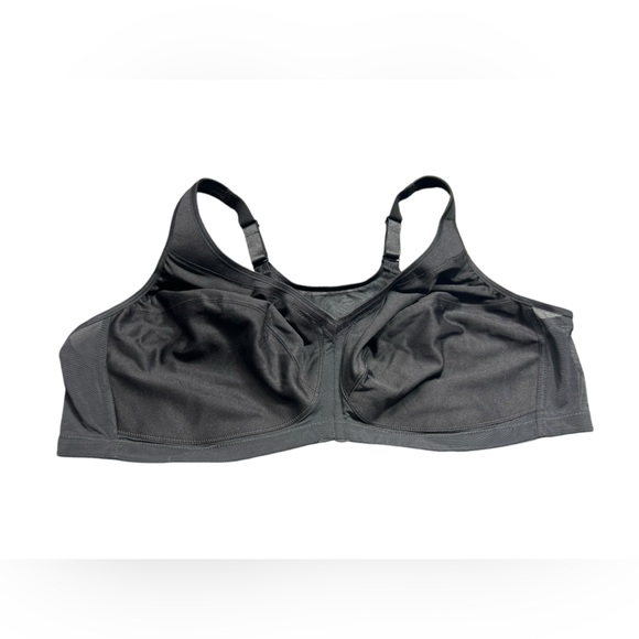 GLAMORISE black full figure 40F wirefree MagicLift front close posture bra NWOT - Picture 2 of 6